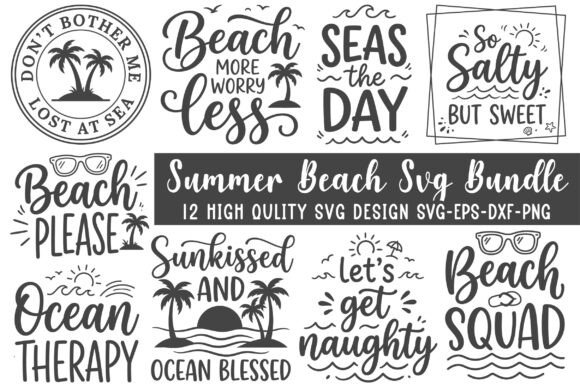 Download Summer Beach Svg Bundle - Beach svg Collection