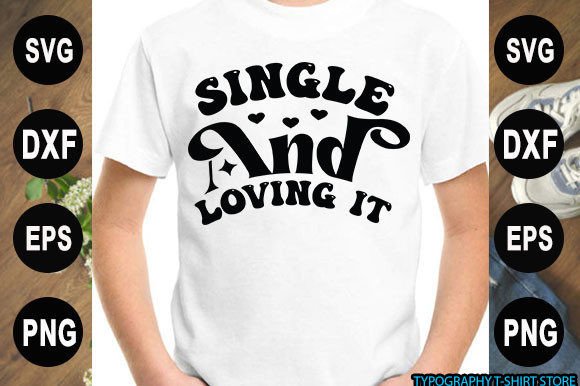 Download Retro Valentine T-shirt Design, Single - Valentine Collection