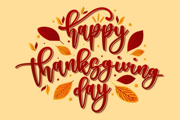 Download Happy Thanksgiving Calligraphy Text SVG - Text svg Collection
