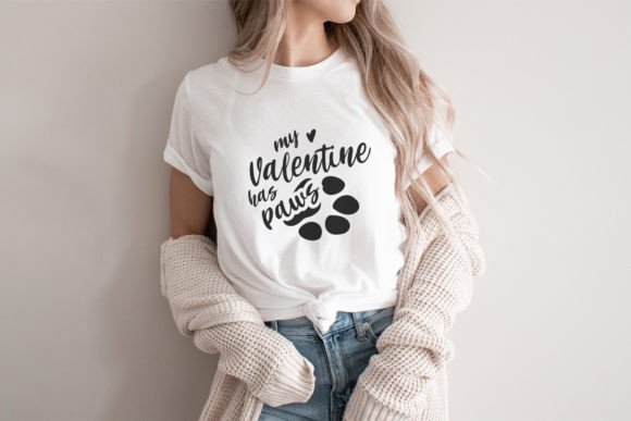 Download My Valentine Has Paws SVG Cricut Design - Valentine Collection