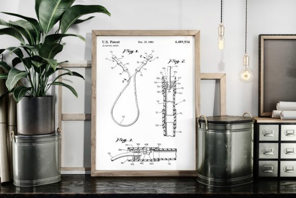 Download Jumping Rope Patent 1984 Poster - 1984 Collection