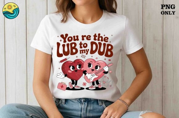 Download Lub to My Dub Medical Valentine PNG - Valentine Collection
