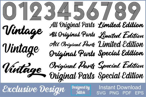 Download Vintage T-Shirt Graphic Design SVG - Premium Bundle