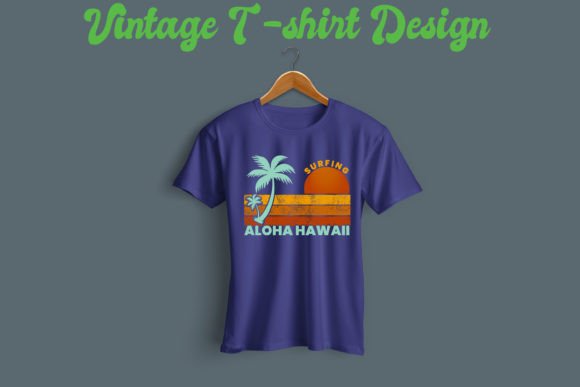 Download Aloha-Hawaii Surfing Vintage T Shirt - Premium Bundle