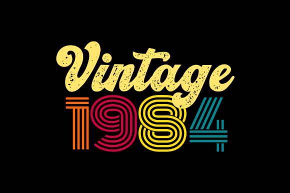 Download Vintage 1984, T-shirt Design Svg - 1984 Collection
