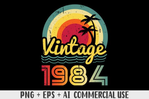 Download Vintage 1984 PNG Sublimation Design - 1984 Collection